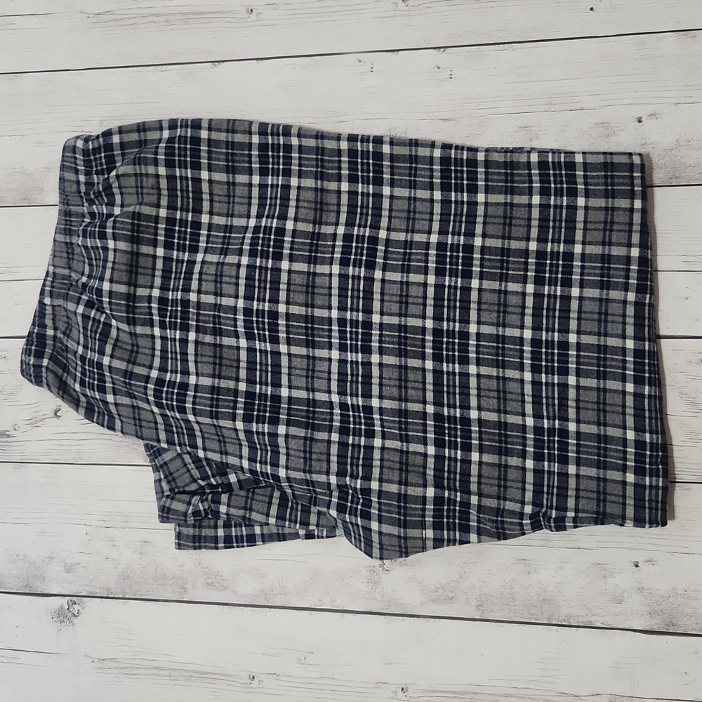 GAP XL Blue/Gray Pajama Pants With Drawstring